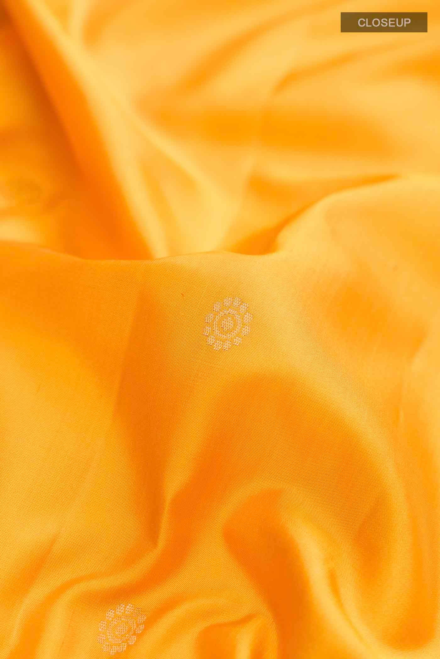 Yellow Soft Silk Saree - Image 2