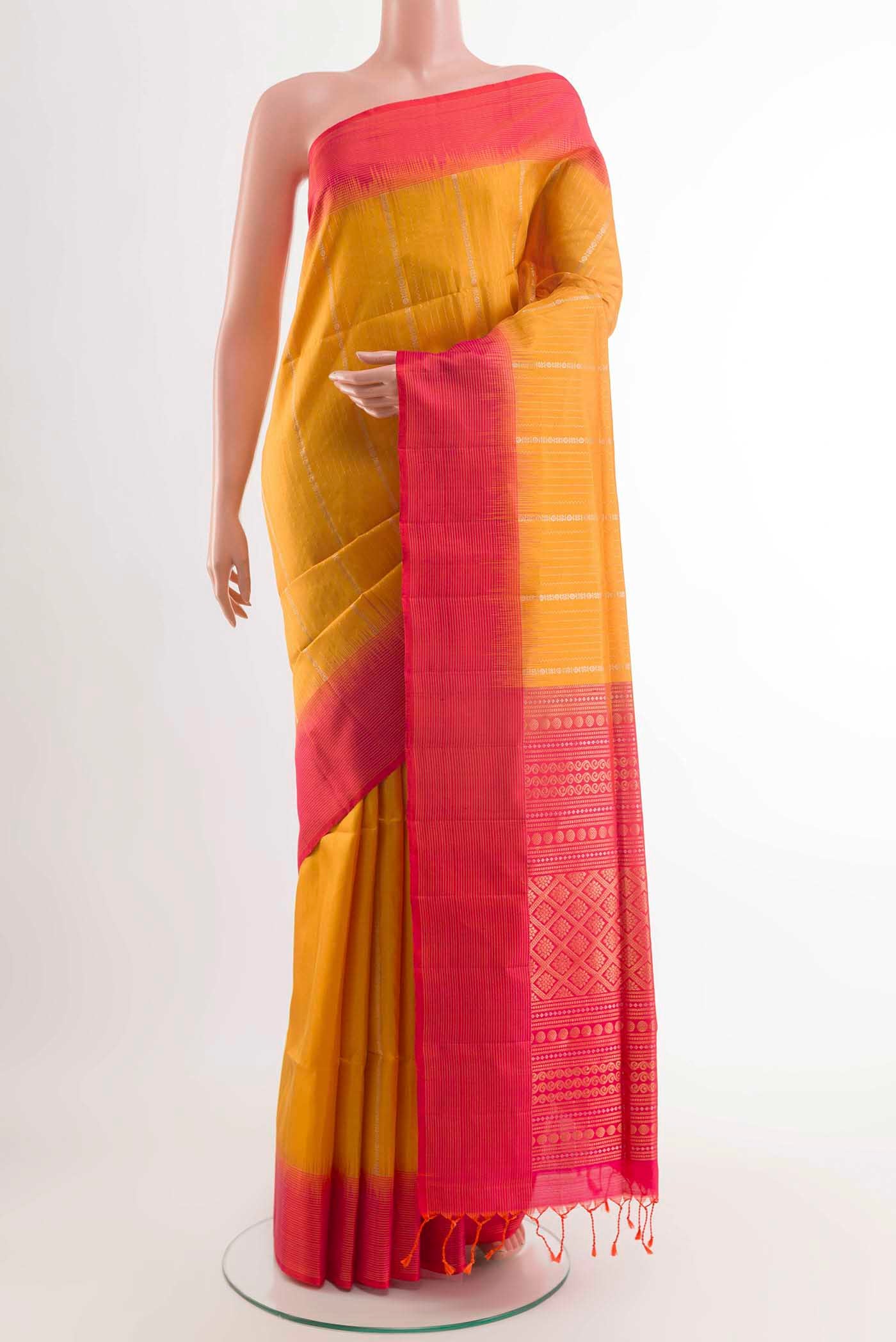 Yellow Soft Silk Saree
