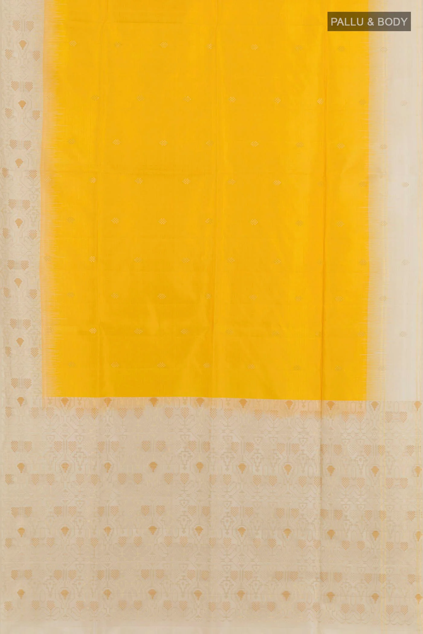 Yellow Soft Silk Saree - Image 3