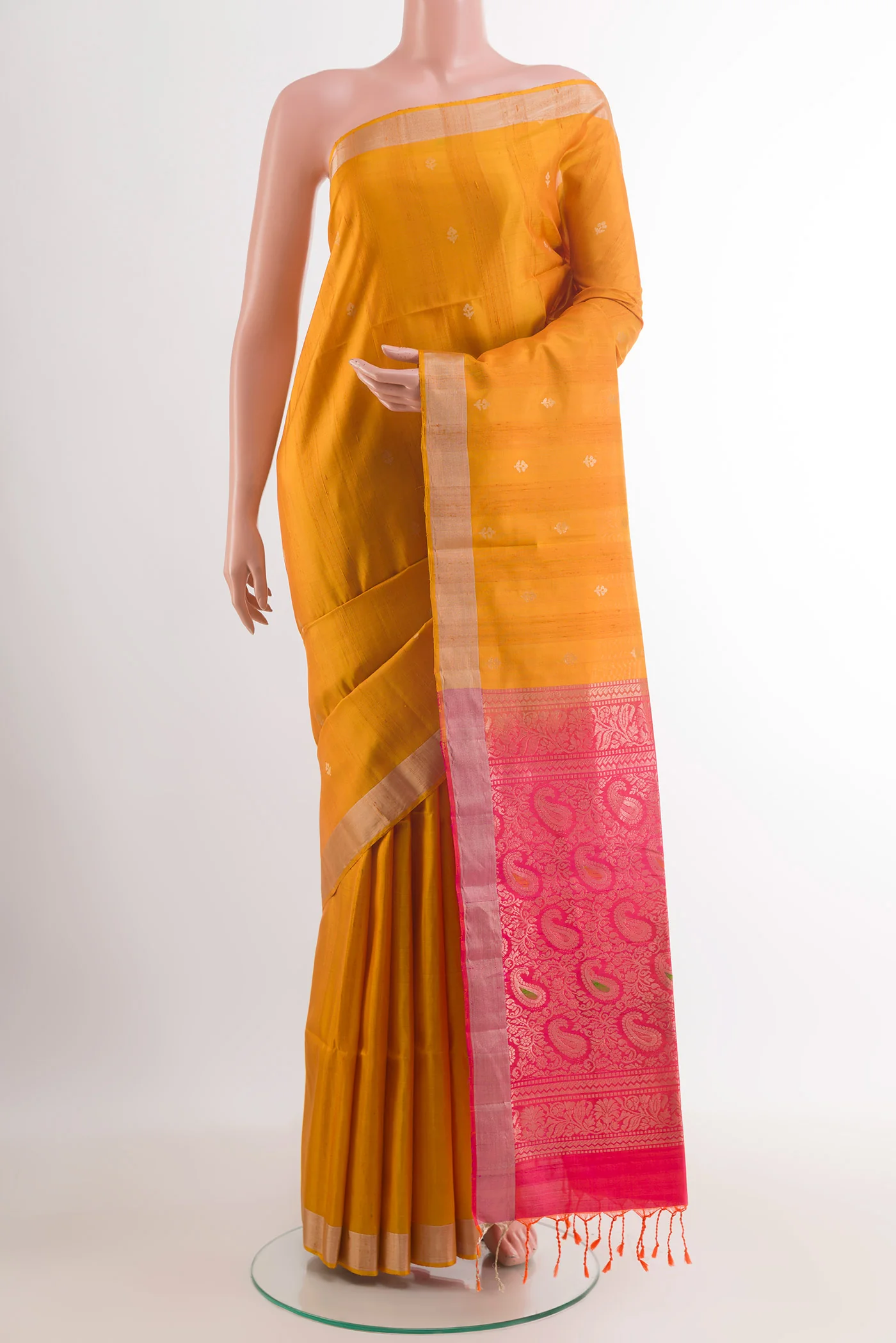 Yellow Soft Silk Saree