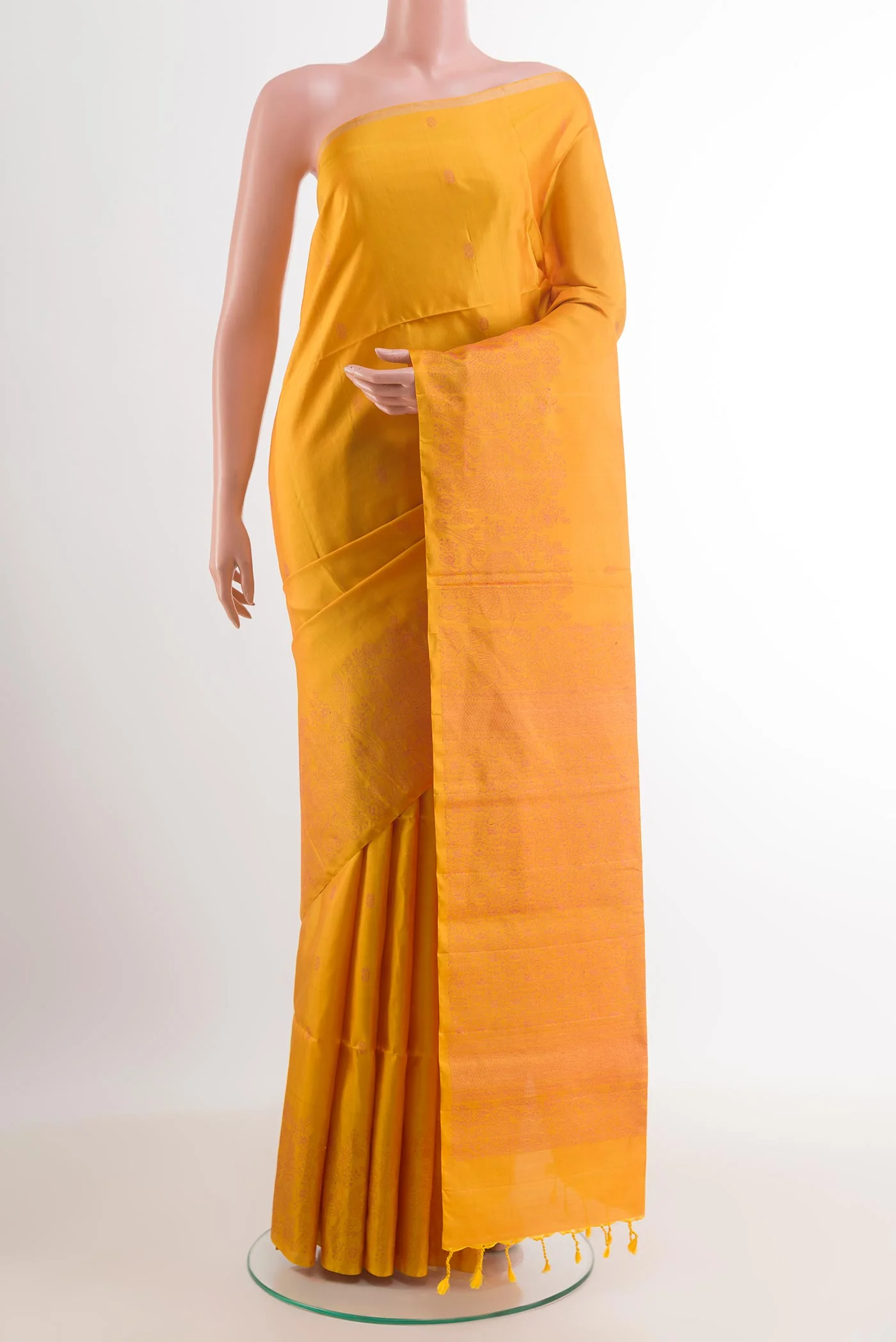 Yellow Soft Silk Saree