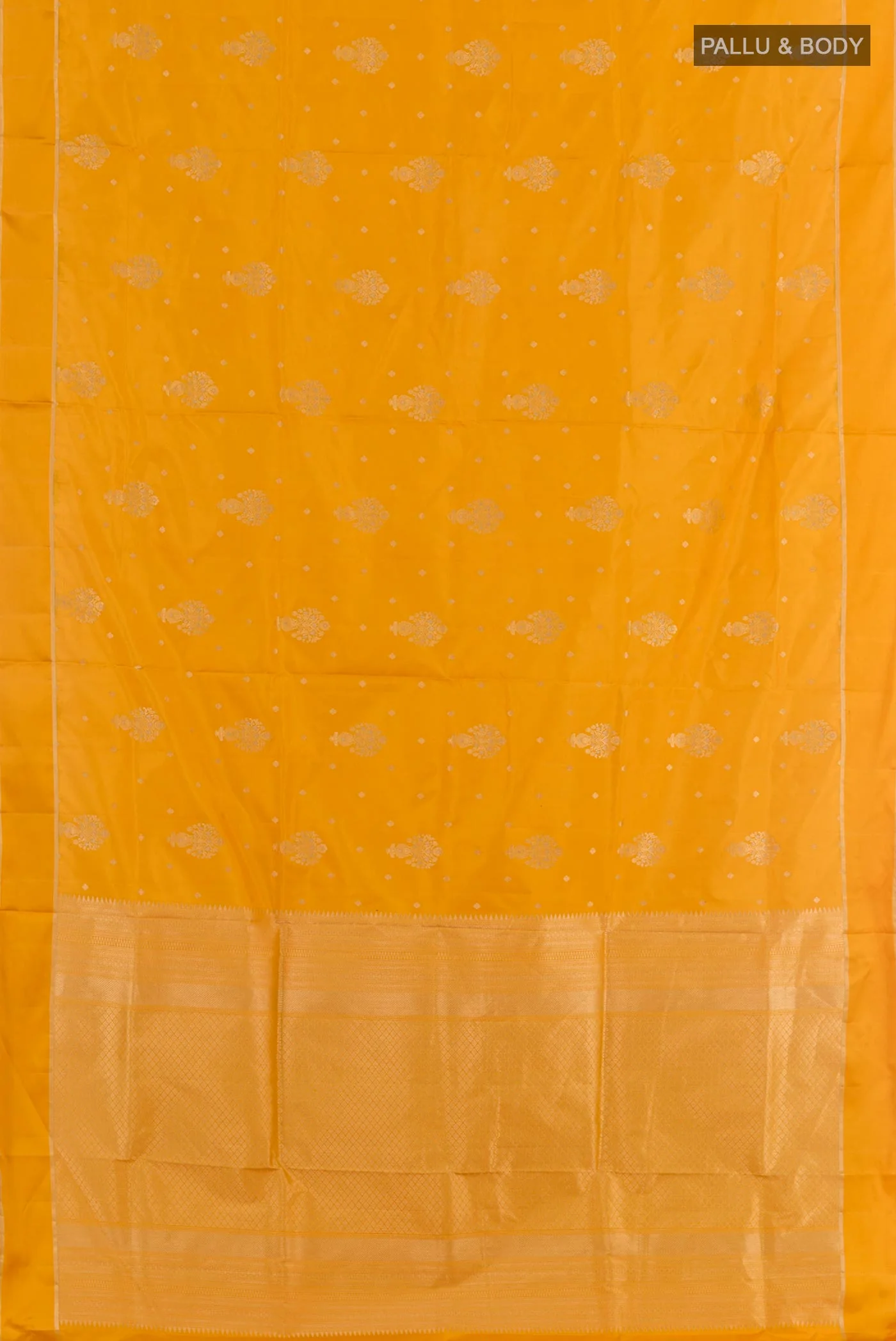 Yellow Soft Silk Saree - Image 3