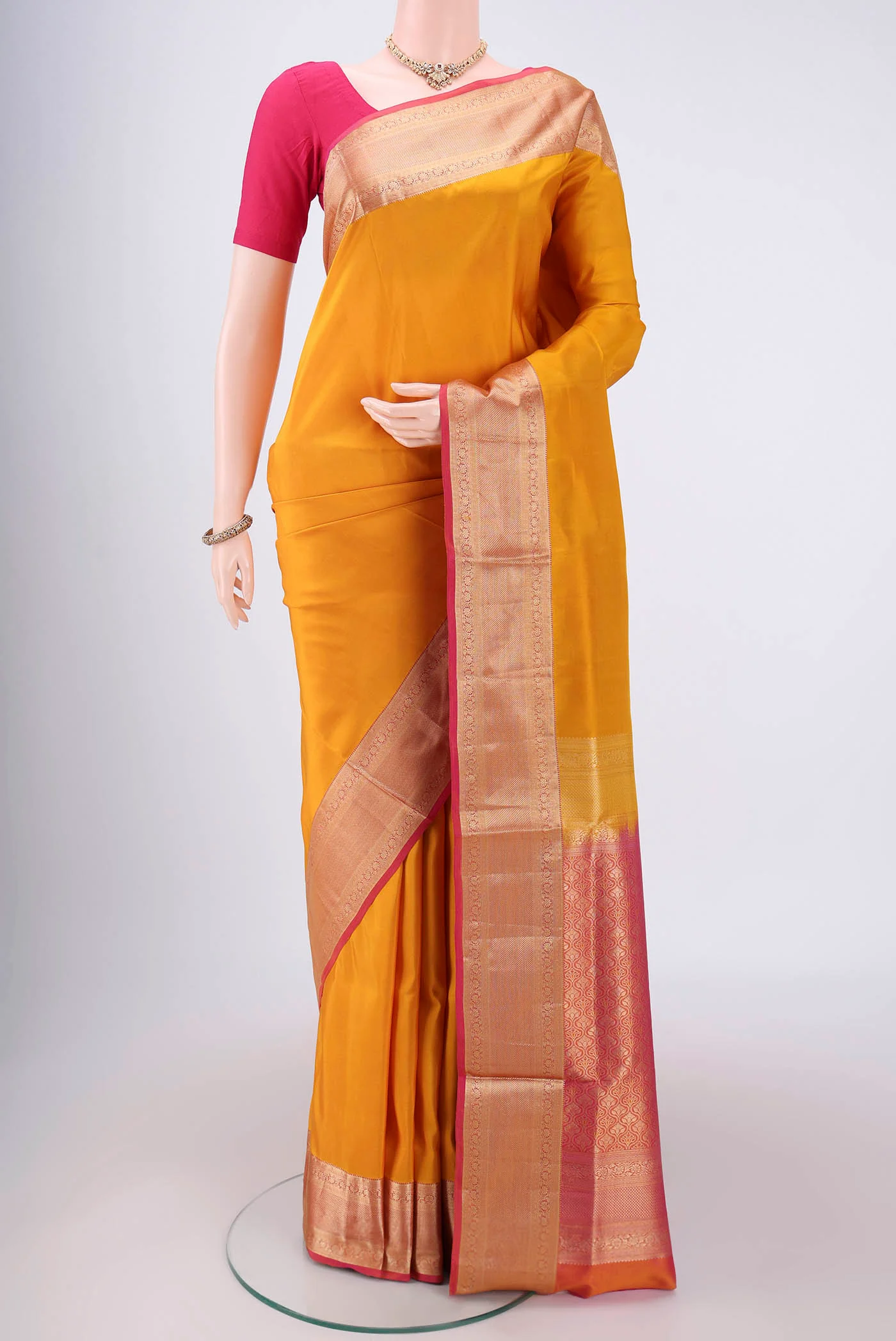 Yellow Soft Silk Saree