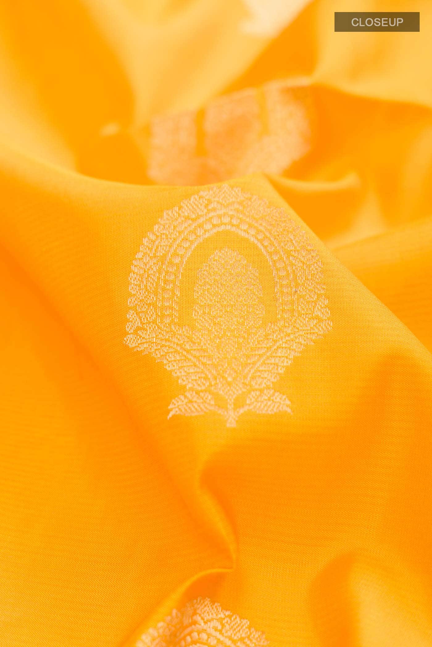 Yellow Soft Silk Saree - Image 3