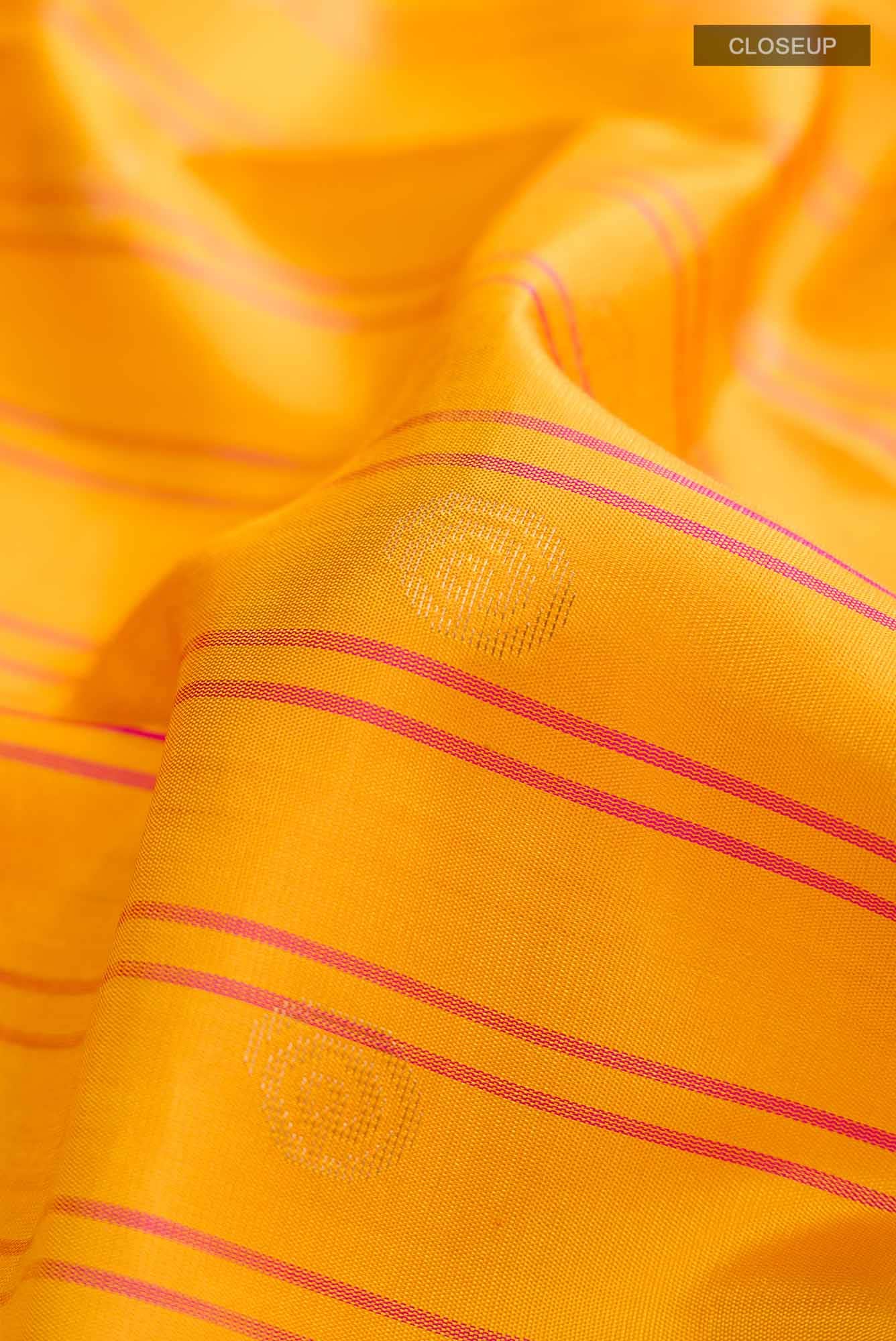 Yellow Soft Silk Saree - Image 3