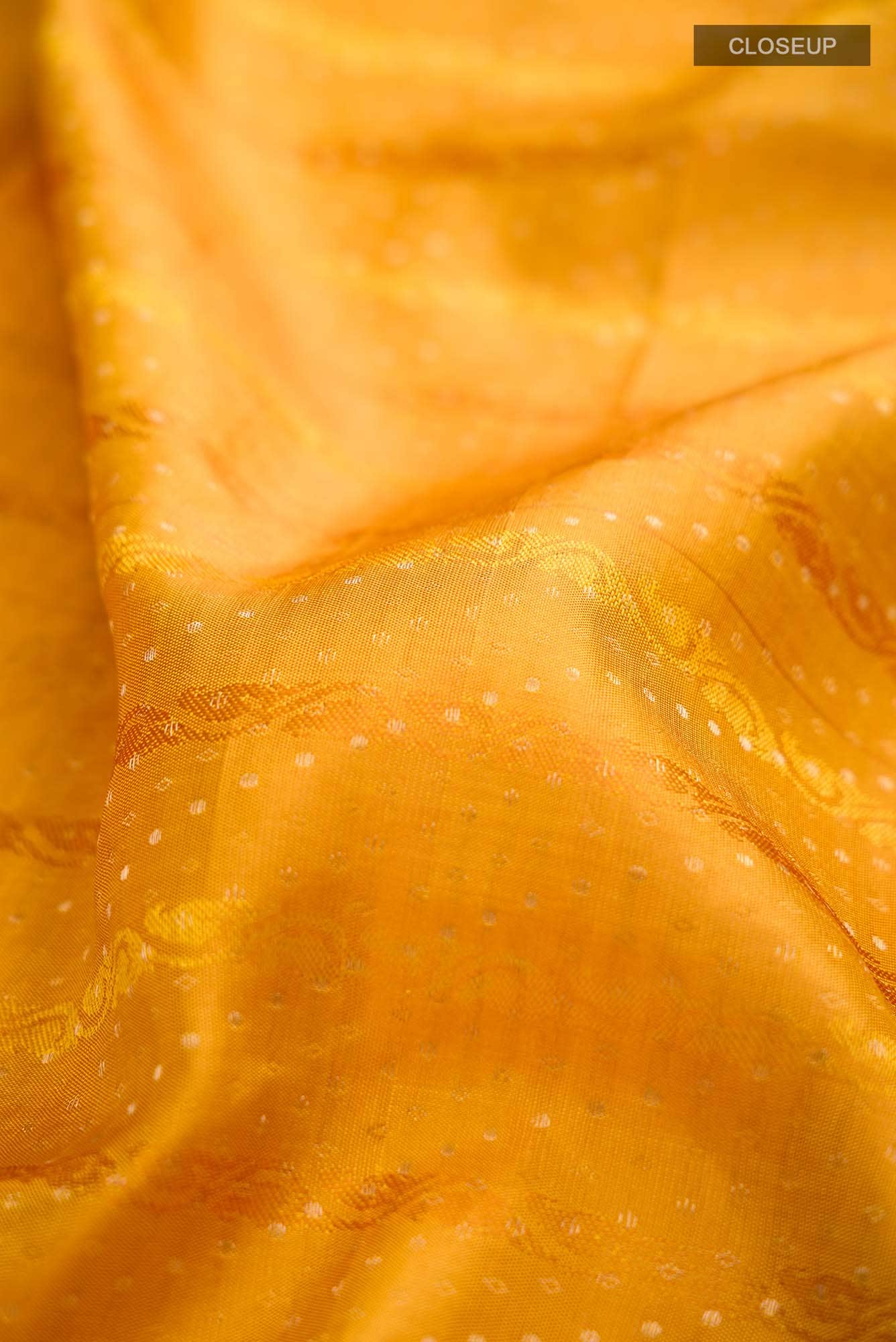 Yellow Soft Silk Saree - Image 3
