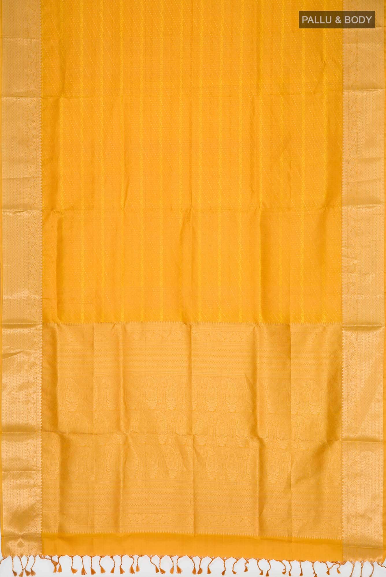 Yellow Soft Silk Saree - Image 4