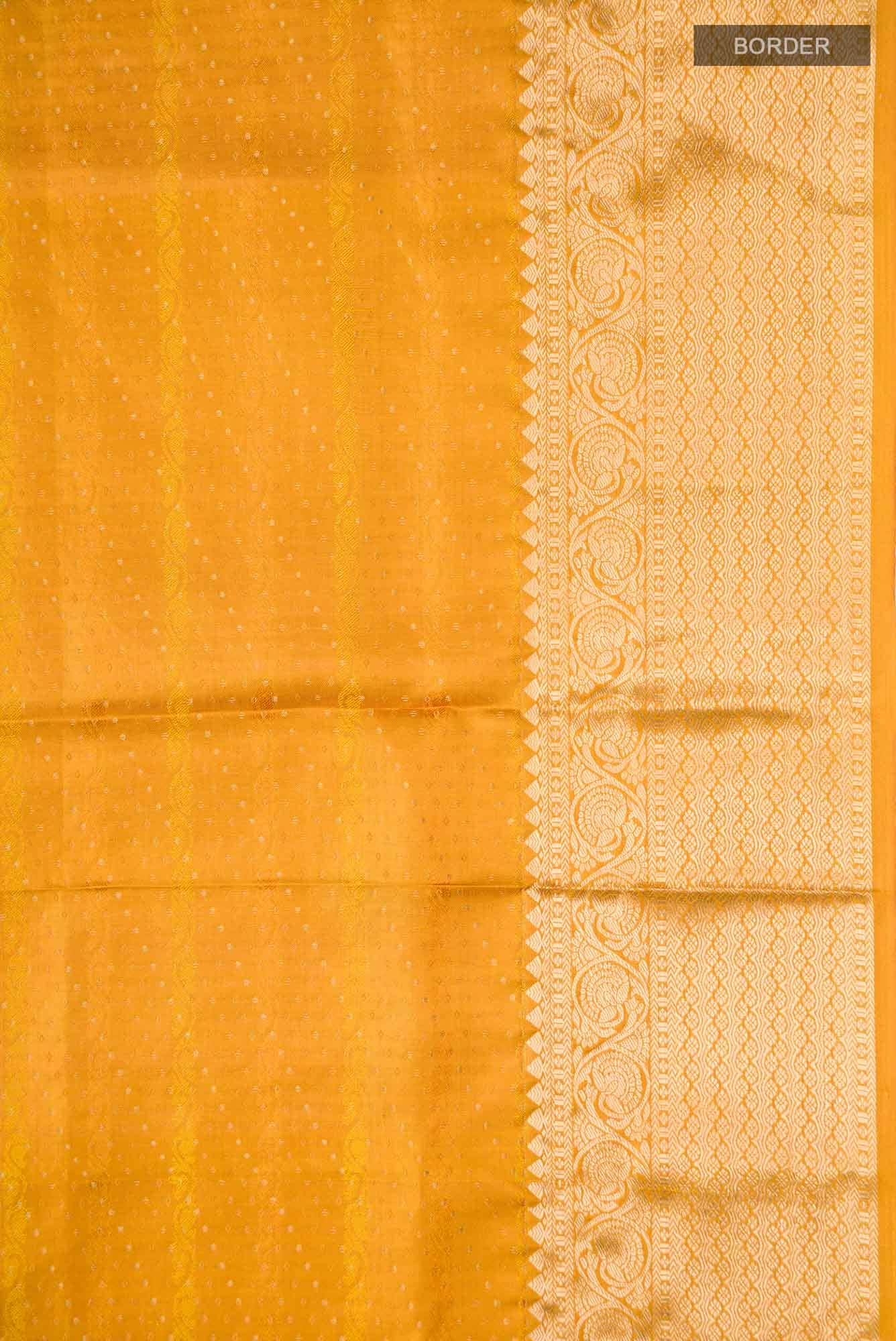 Yellow Soft Silk Saree - Image 5