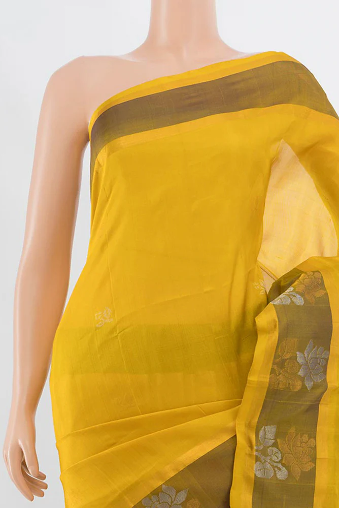 Yellow Uppada Silk Saree - Image 2
