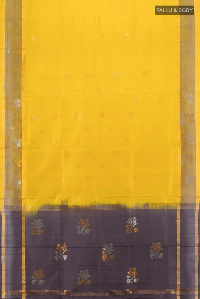 Yellow Uppada Silk Saree - Image 5