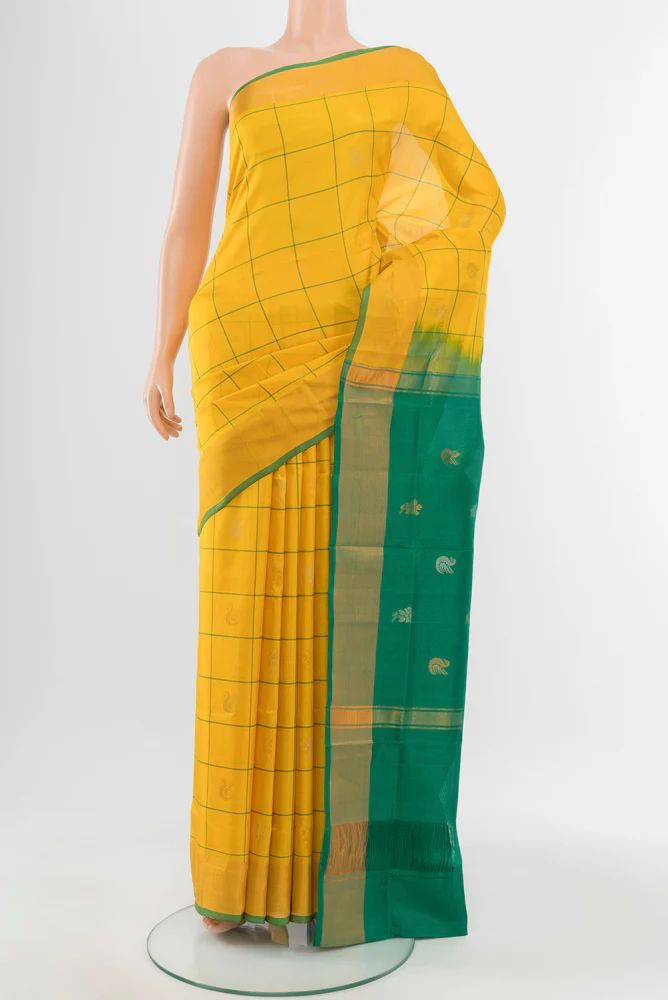 Yellow Uppada Silk Saree