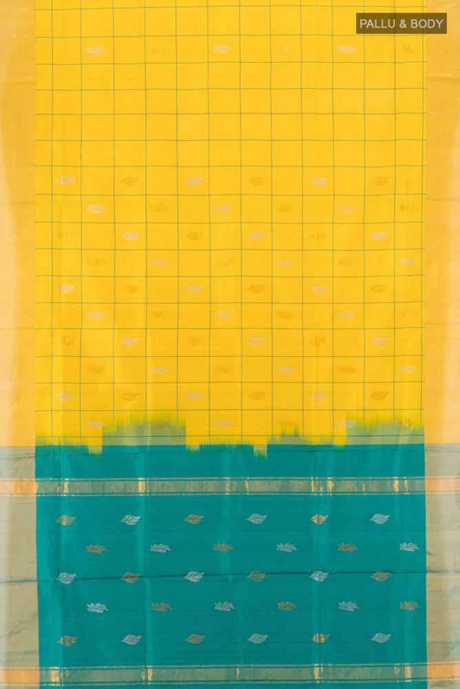Yellow Uppada Silk Saree - Image 5
