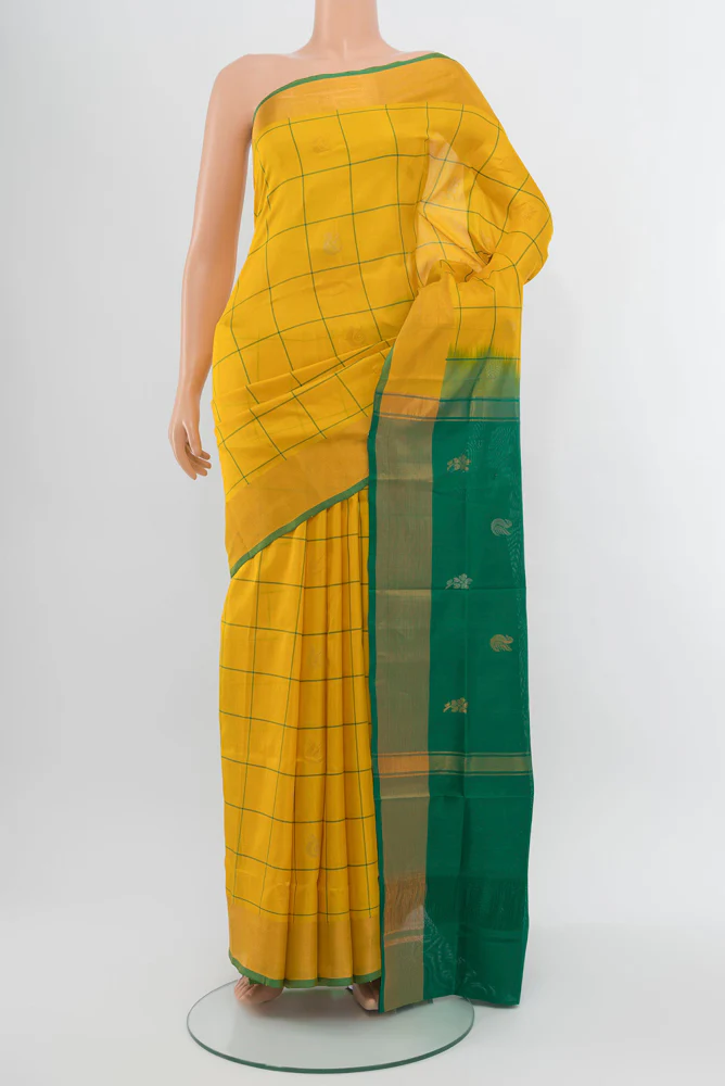Yellow Uppada Silk Saree