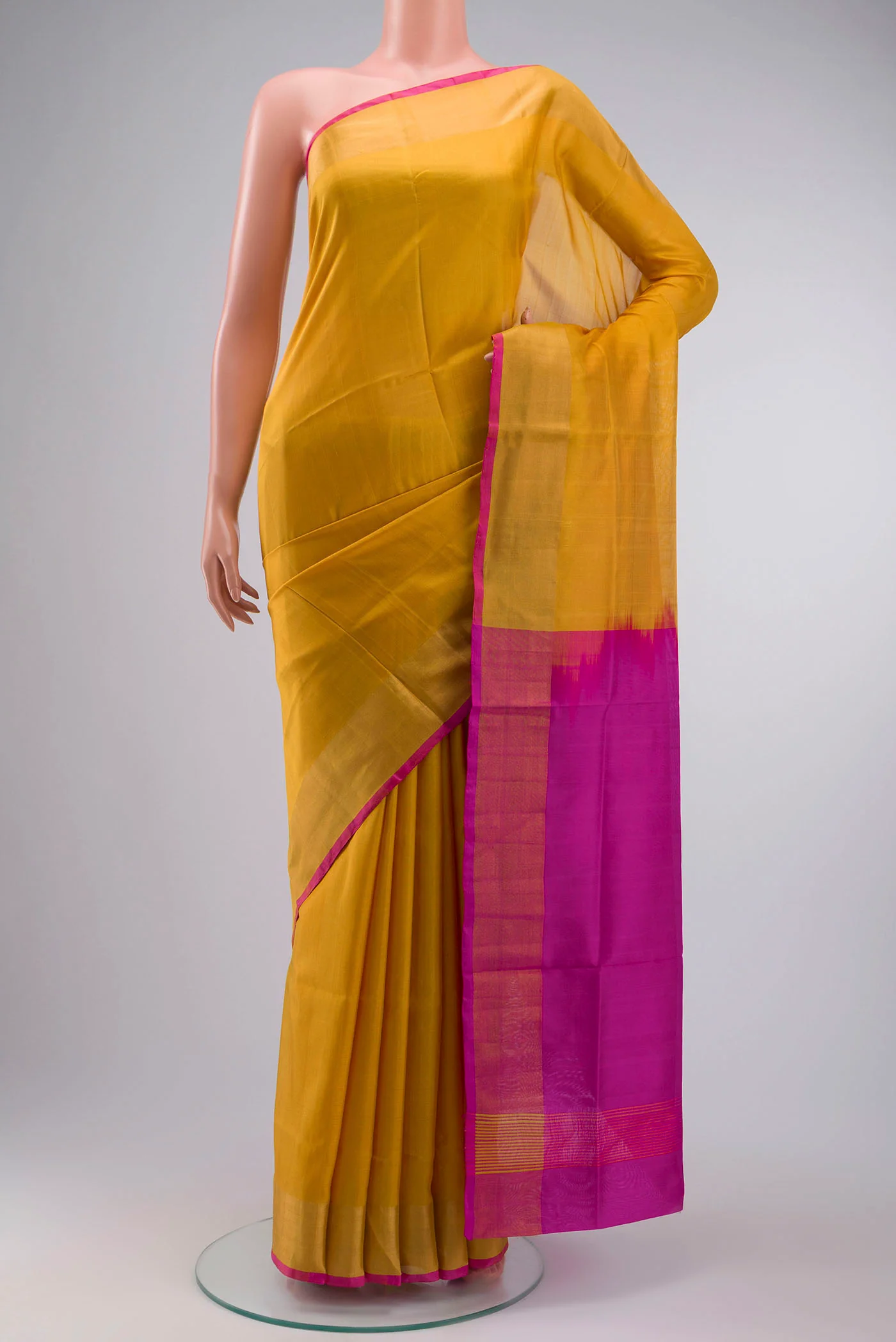 Yellow Uppada Silk Saree
