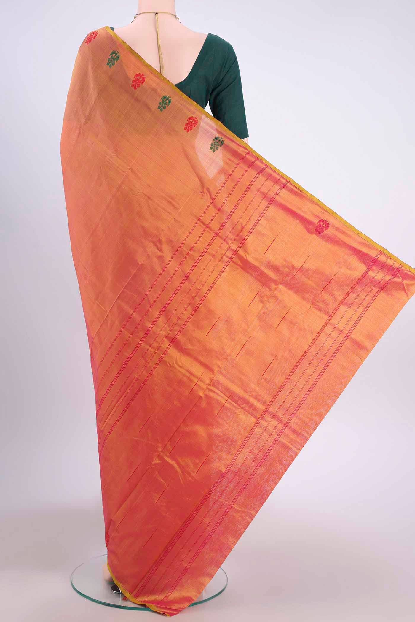yes Dual Tone Kanchipuram Silk Saree - Image 3